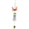 19" Orange Metal Butterfly Outdoor Garden Windchime